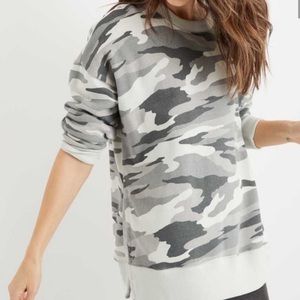 NEW Aerie Camo Crewneck Sweater